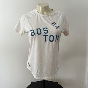 Tracksmith 2024 Boston Marathon S/S Tee Shirt Top Ivory
